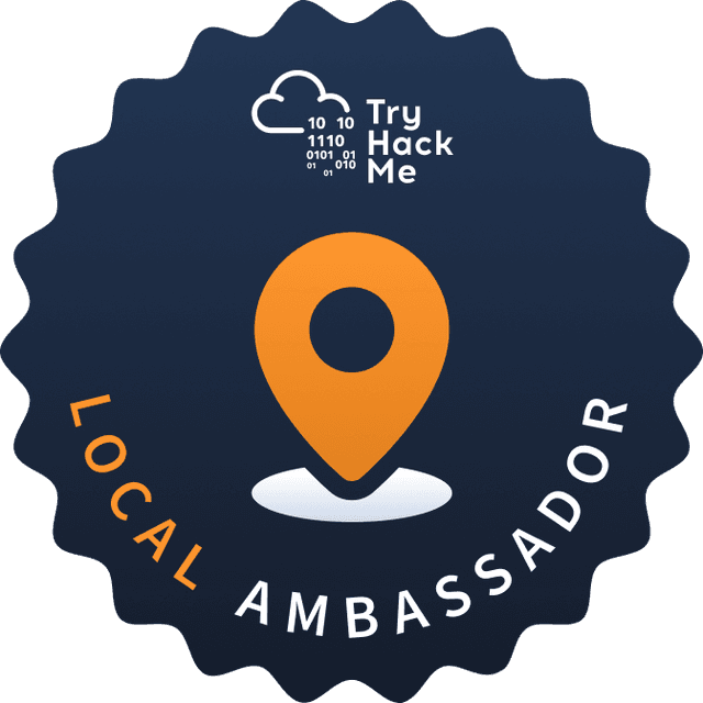 TryHackMe Local Ambassador badge.
