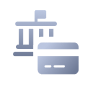 Government purchase card icon.